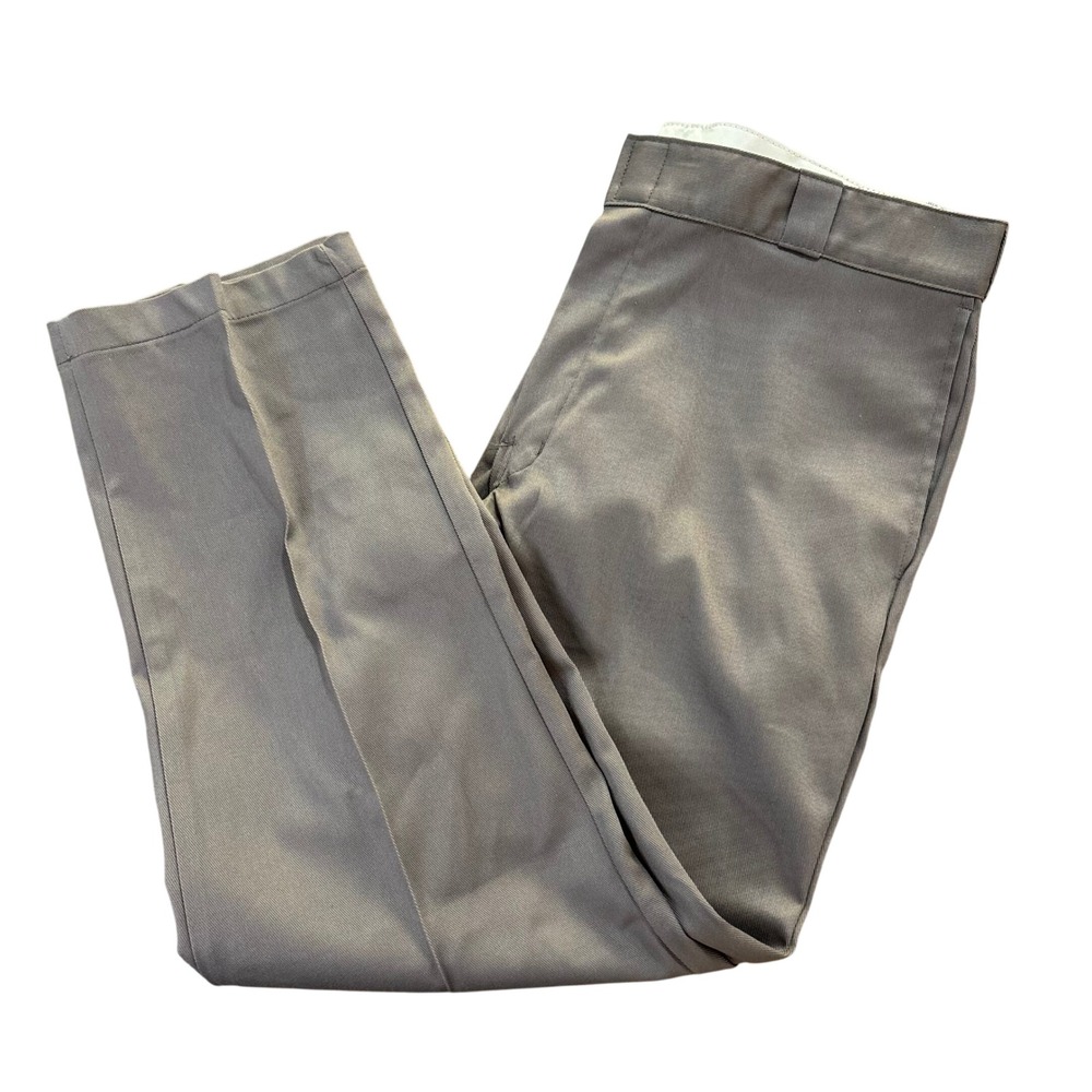 Dickies‎ 874 Original Fit Work Pants Mens 38x30 Silver Grey Flex 11874VG New